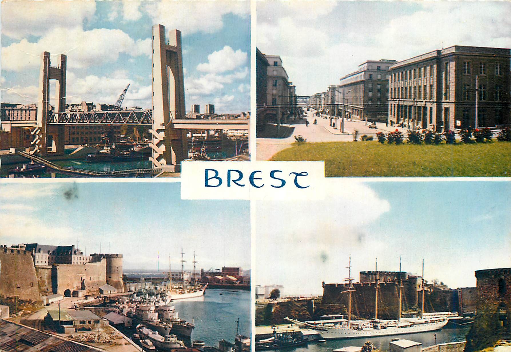 CPM Bretagne Brest (Finistere) le pont levant