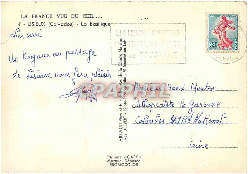 Lisieux (Calvados) — The Basilica — Éditions Gaby — Back