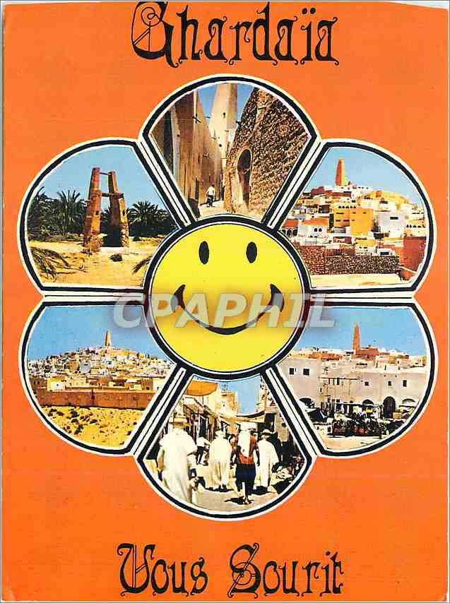 CPM Ghardaia Algerie) Ancienne rue de Ghardaia le puits vue generale