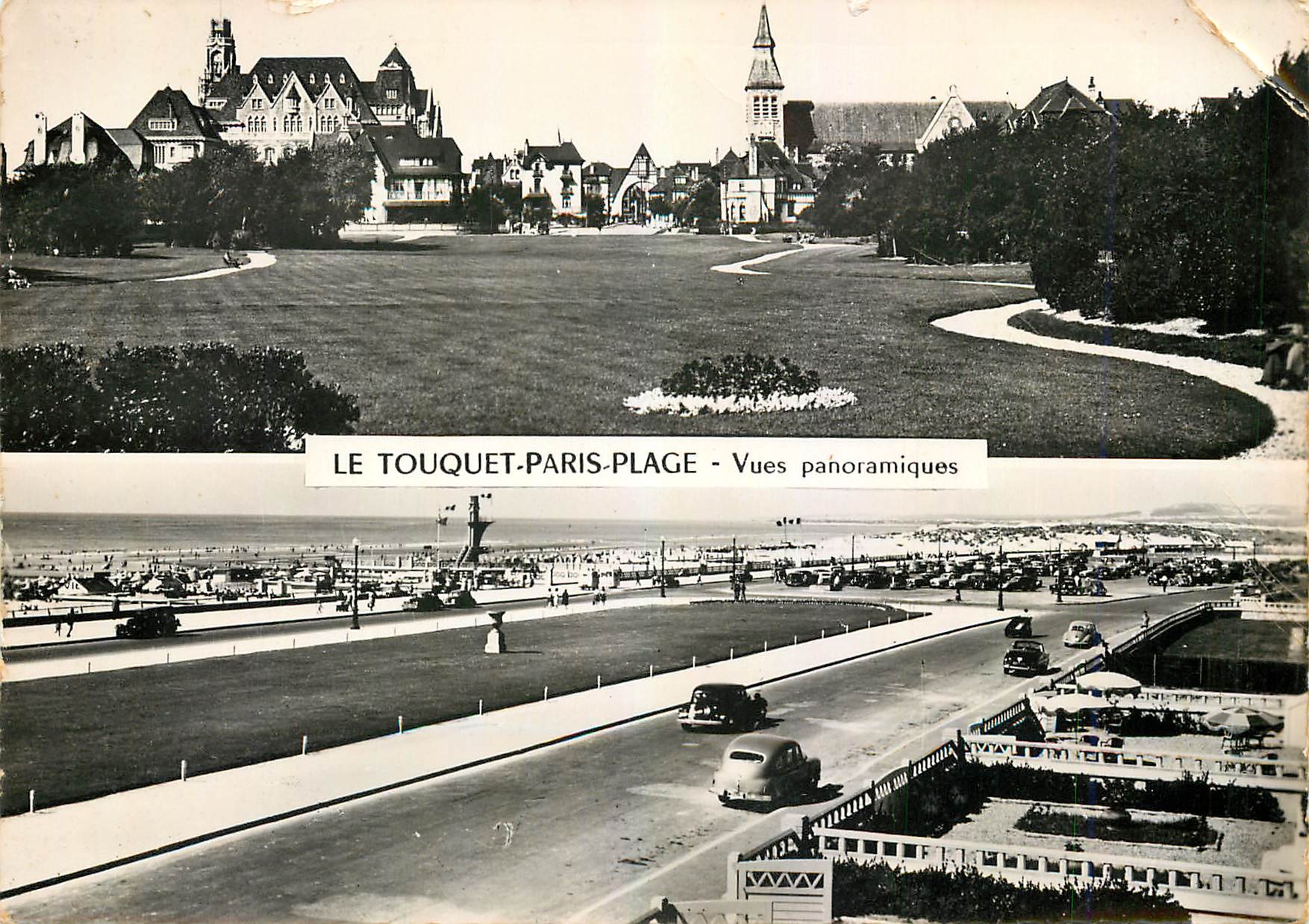 CPM Le Touquet Paris Plage vues panoramique