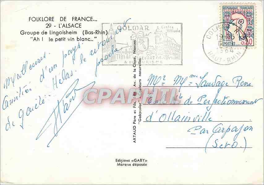 Folklore de France — Groupe de Lingolsheim (Bas-Rhin) — Éditions Gaby — Reverso