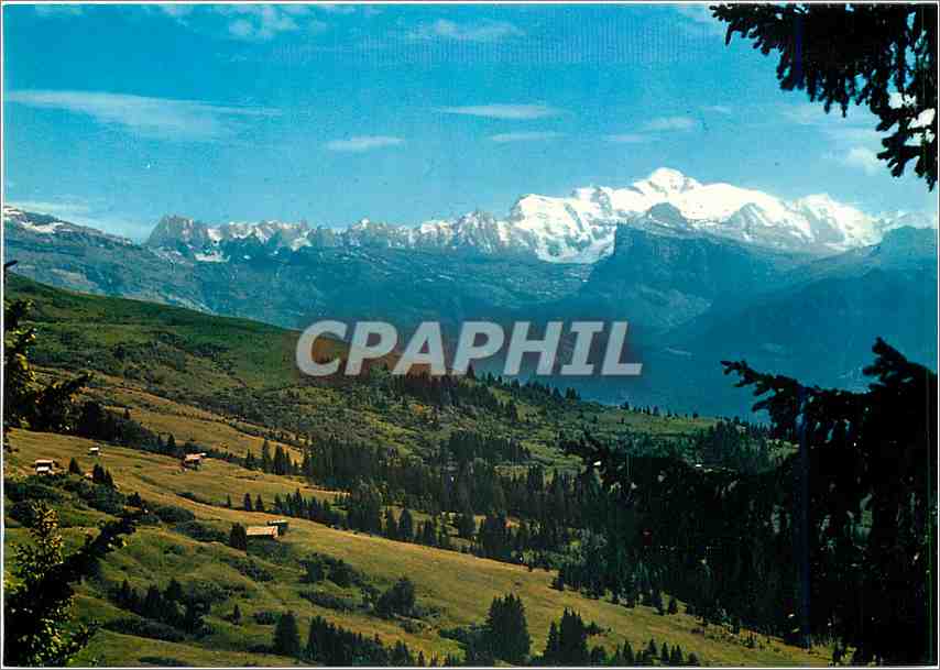Mont Blanc — von der Jouxplane (Höhe 1800 m) gesehen — S.E. VILLEURBANNE