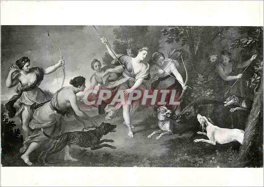CPM Louis Boullogne le jeune (1654 1733) chasse de Diane Dessus de Porte pour le chateau de Rambouil