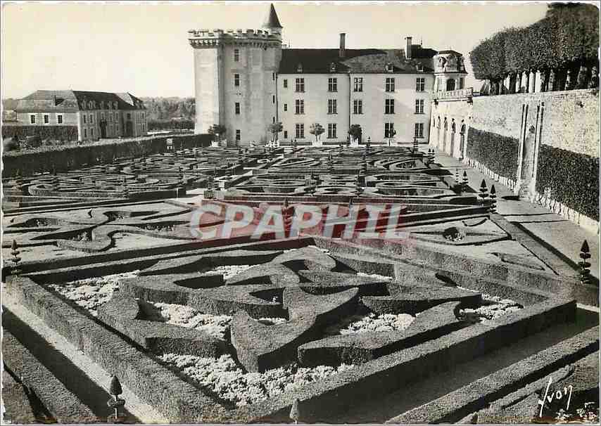 CPM Villandry Le chateau les jardins d'Ornement