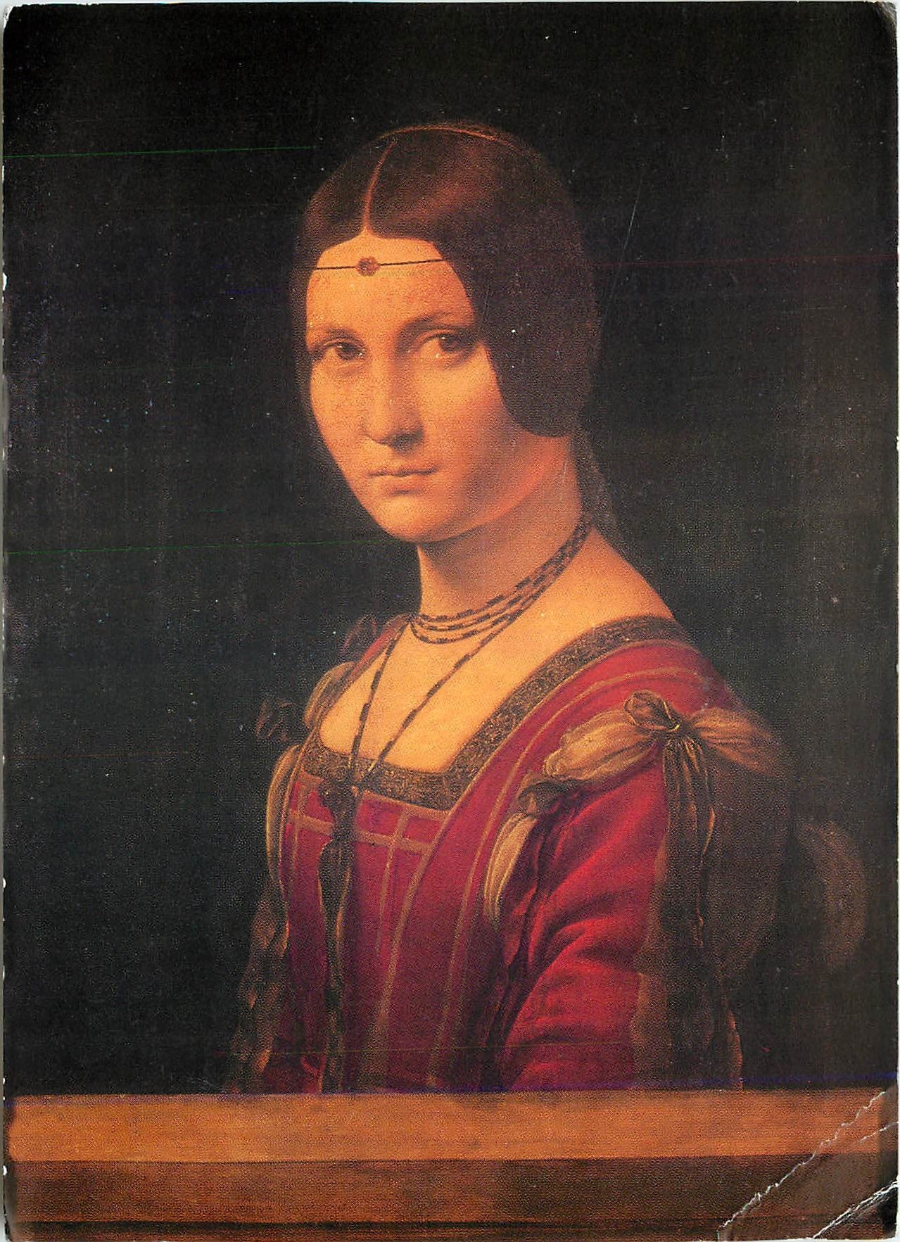 CPM Paris Musee du Louvre Leonard de Vinci (1452 1519) la belle Ferronniere