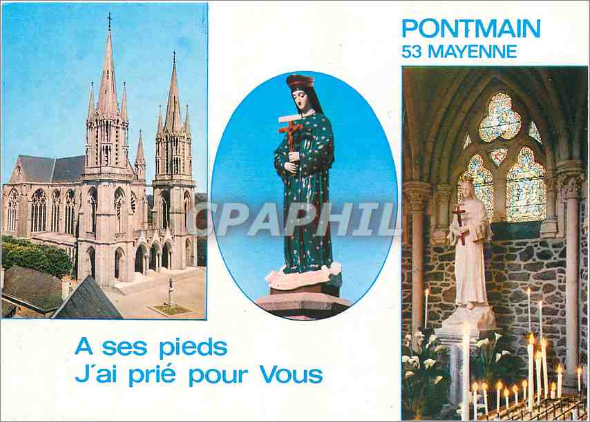 CPM Pontman 53 Mayenne Ases pieds j'ai prie pour vous