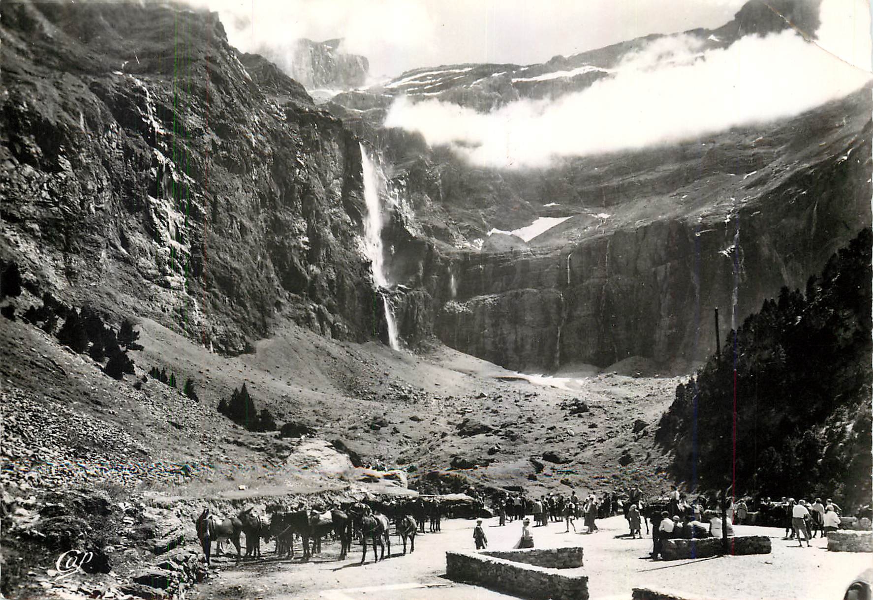 CPM Gavarnie vue prise de la terasse de l'Hotel