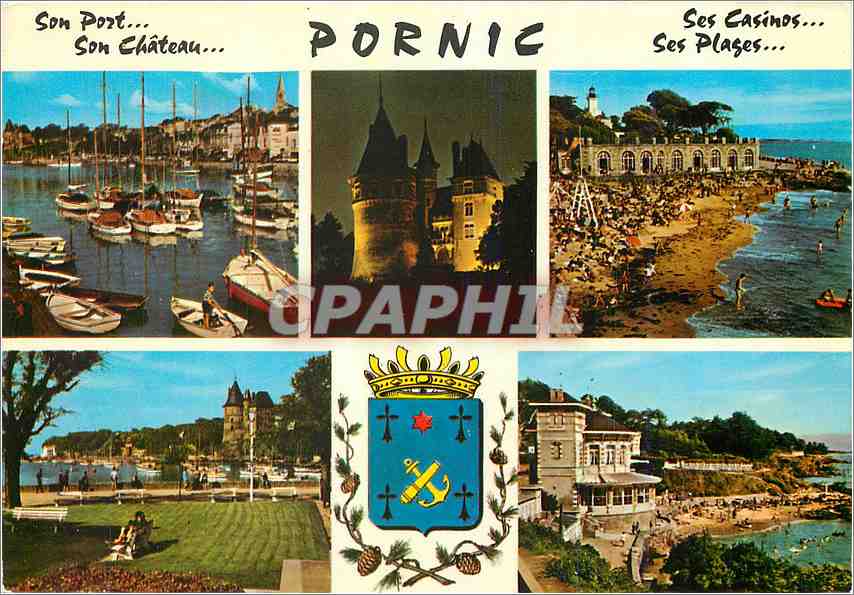 CPM Son Port Son chateau Pornic Ses casino ses plage