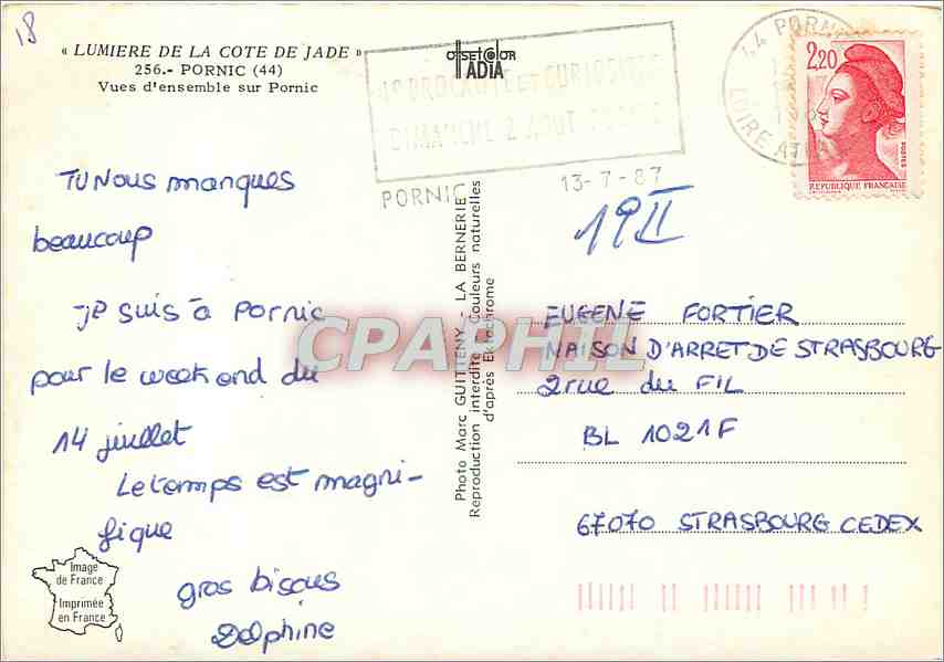 CPM Son Port Son chateau Pornic Ses casino ses plage — Back