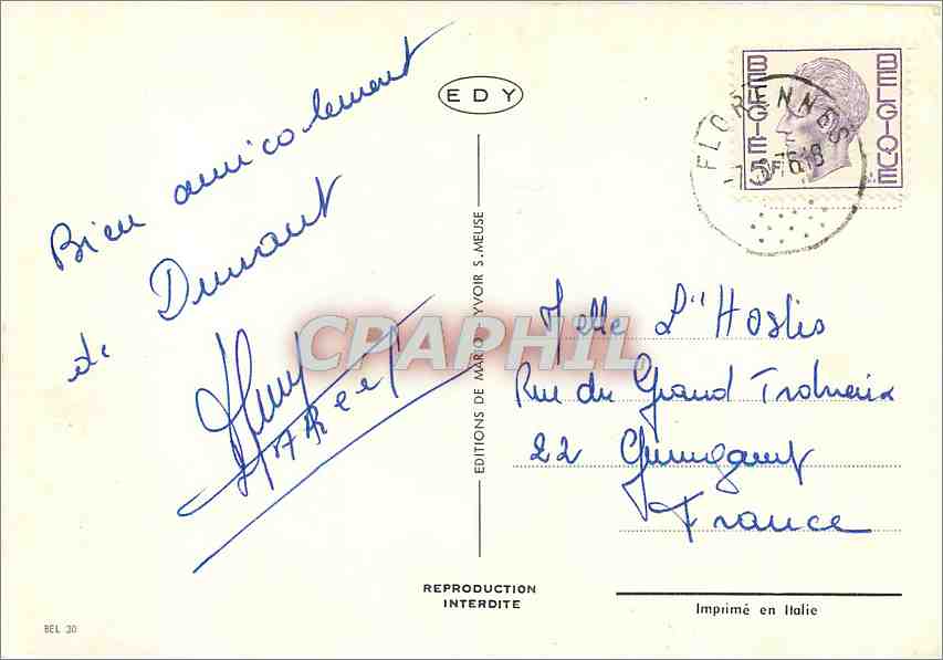 CPM Annecy on dit que les Amoreux qui passent a deux sous le pont des amours seront heureux et s'aim — Verso