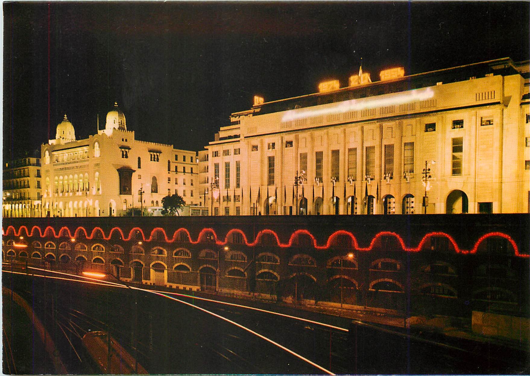 CPM Alger Wilaye et la Mairie la nuit