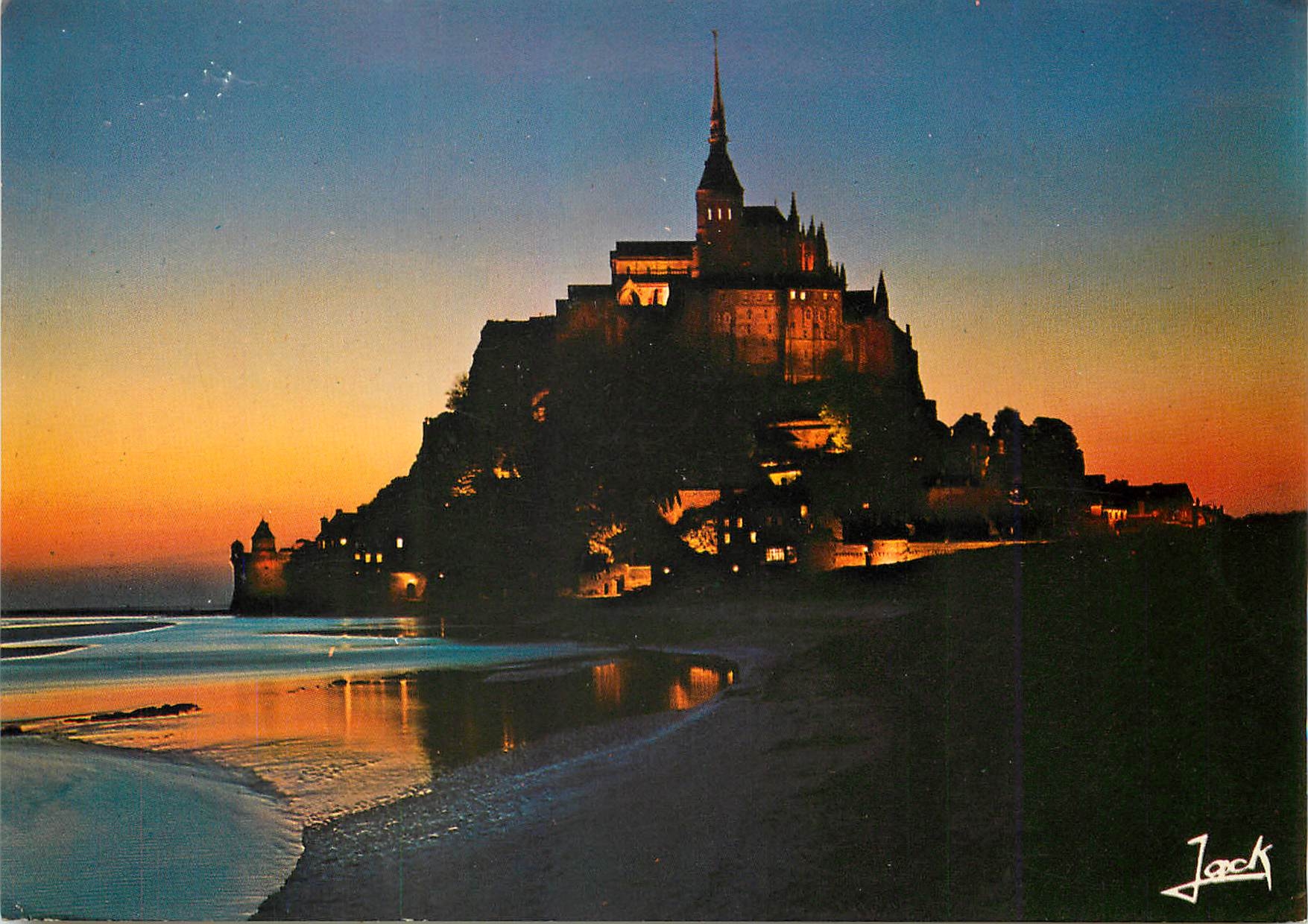 CPM Merveille de l'Occident Le Mont saint Michel a la tombe de la nuit