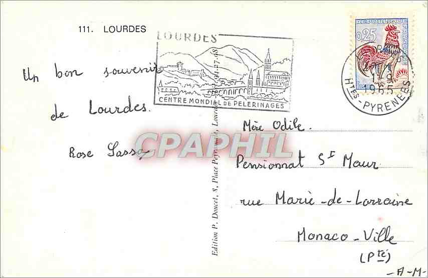 CPM Lourdes — Verso
