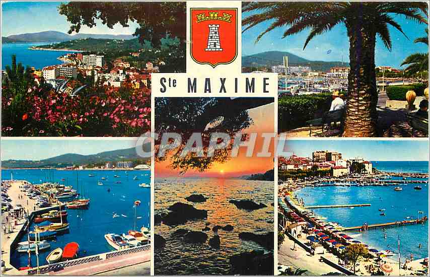 CPM La Cote d'Azur Sainte Maxime sur Mer (Var) Vue generale la Place des Palmiers