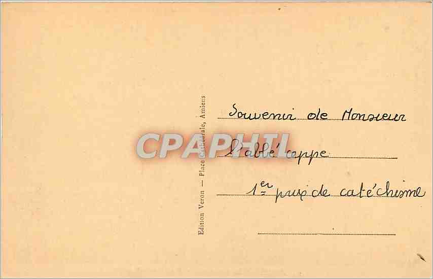 CPA Amiens la cathedrale Elevation Sud — Back