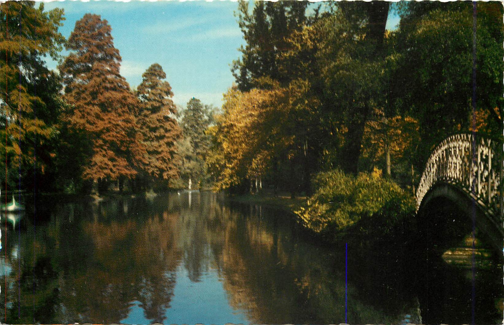 CPM Bordeaux La riviere du Jardin Public