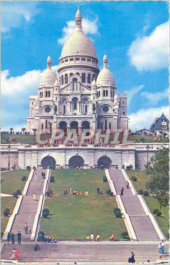 CPM Sacre Coeur et Place St Pierre Paris
