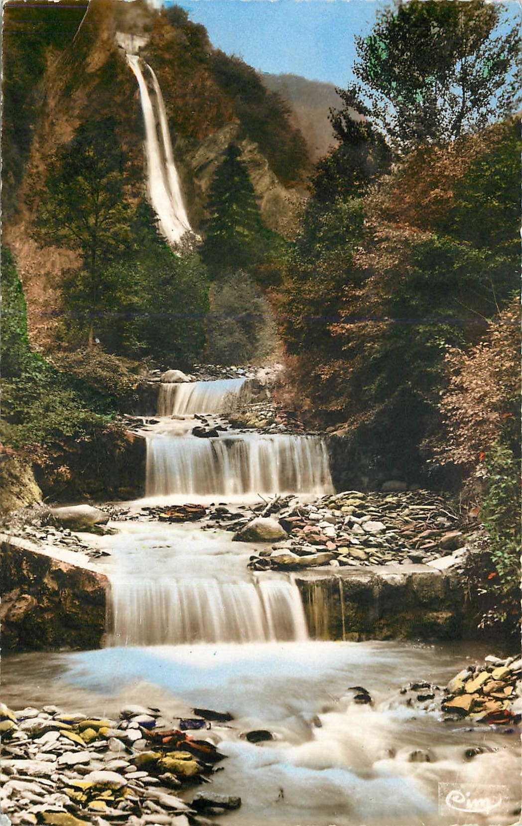 CPM La Lechere les Bains (Savoie) Cascade du Morel