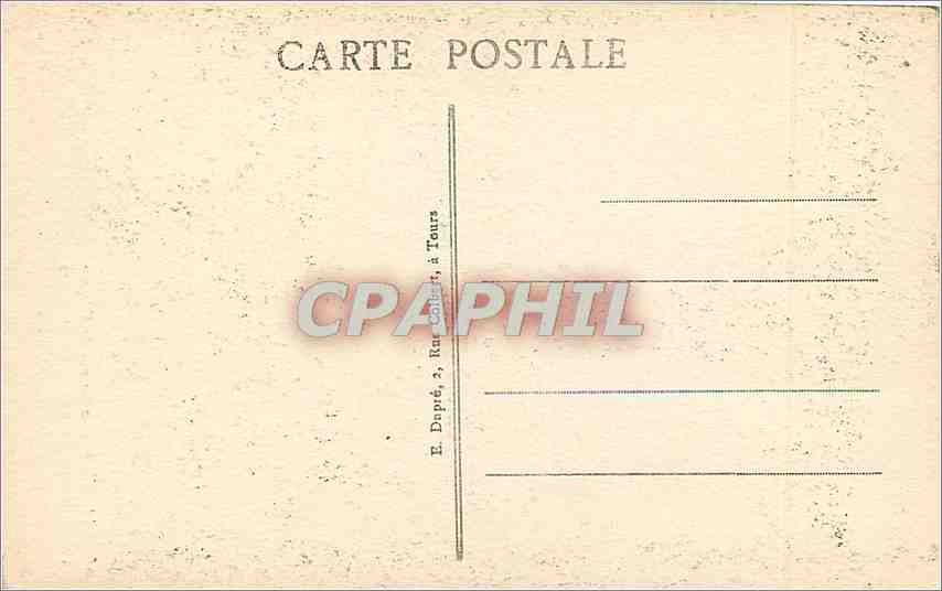 CPa Chinon le portail de l'Eglise St Etiennne Rue Philippe de Commines — Rückseite