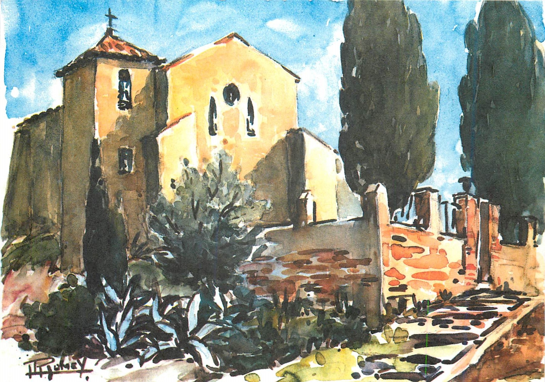 CPM Bormes les Mimosas la Chapelle St Francaois