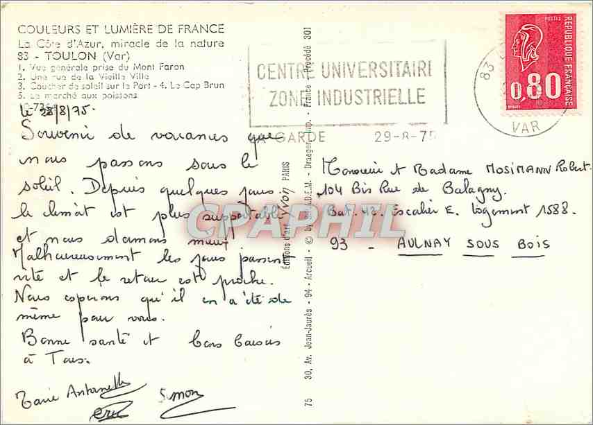 Toulon — Vue générale prise du Mont Faron — éditeur non visible — Reverso