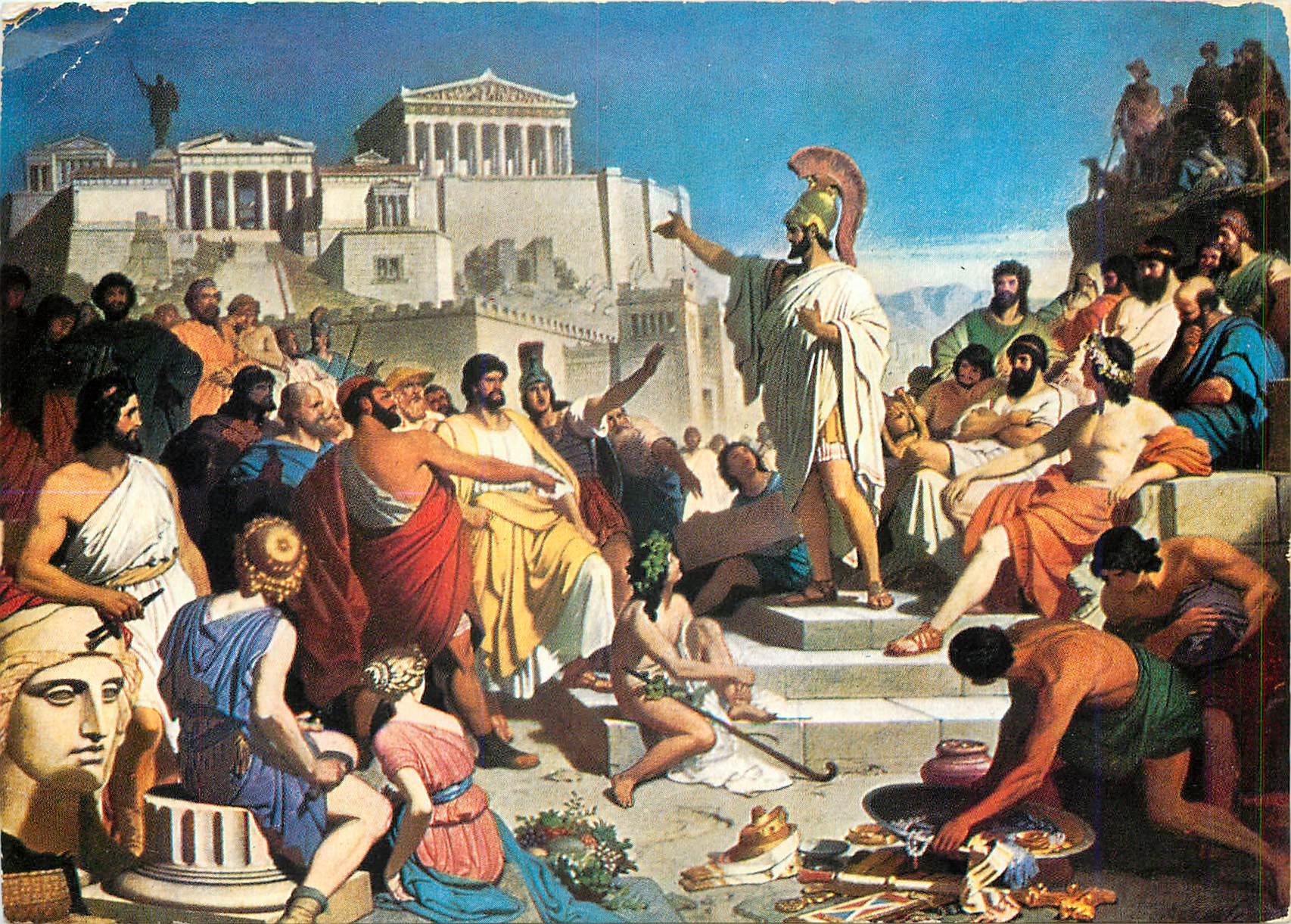 CPM Pericles addressing the Athemians on the hill of Pnyx