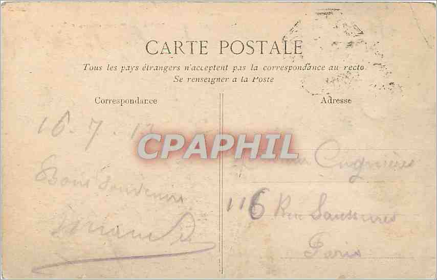 CPA La Havre Musee et rue de Paris — Back