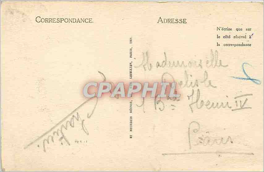 Pilastres du Portail Royal — Cathédrale de Chartres — N° 50 — Reverso