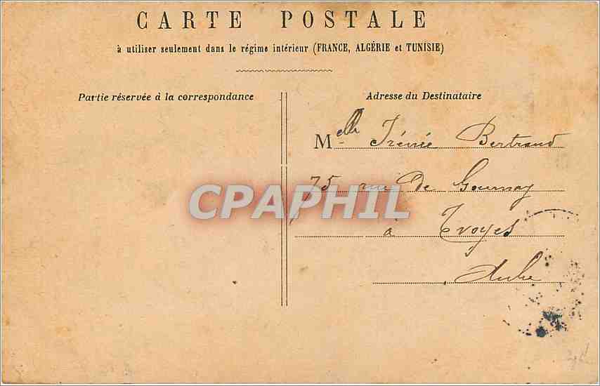 CPM Paris Boulevard de la Madeleine — Back