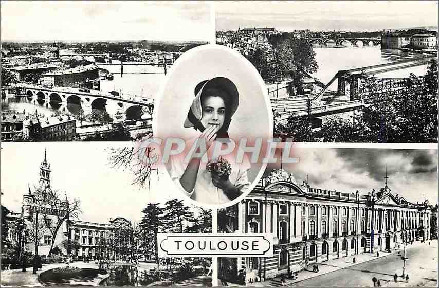 Toulouse — Vues sur la Garonne et la Façade du Capitole — Édition « Pyr. Océan »
