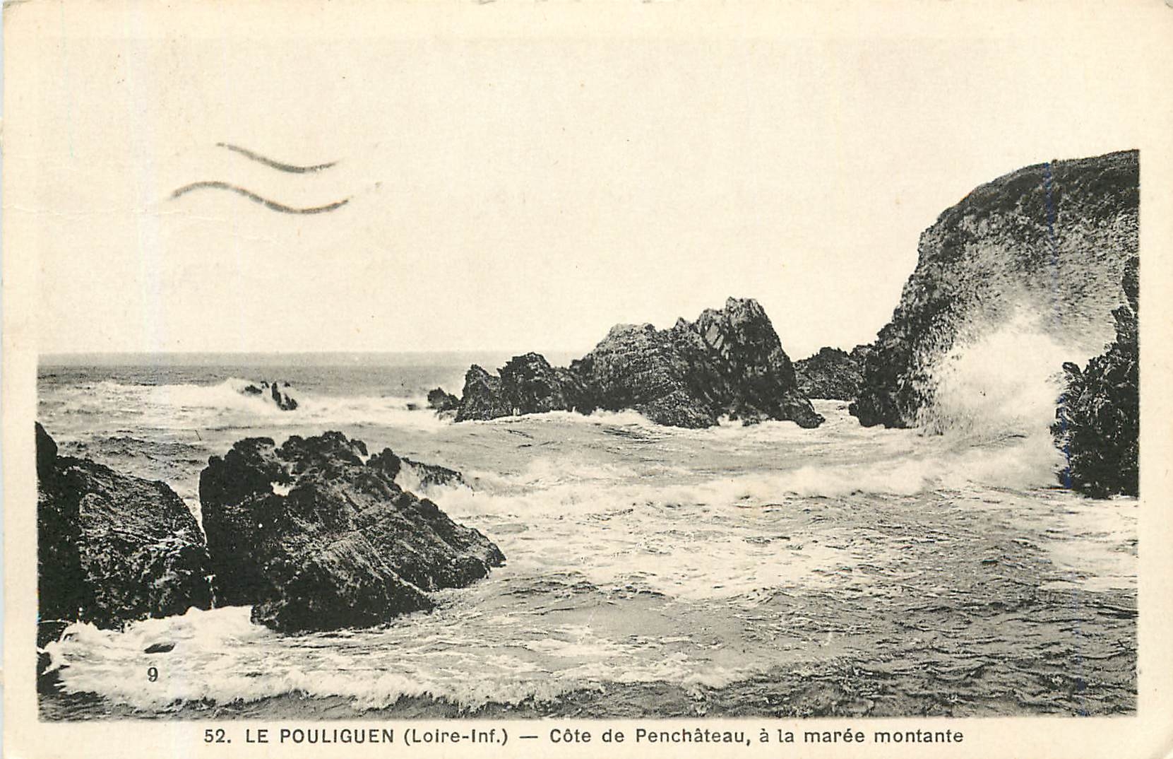 CPM Le Puliguen (Loire Inf) Cote de Penchateau a la maree montante
