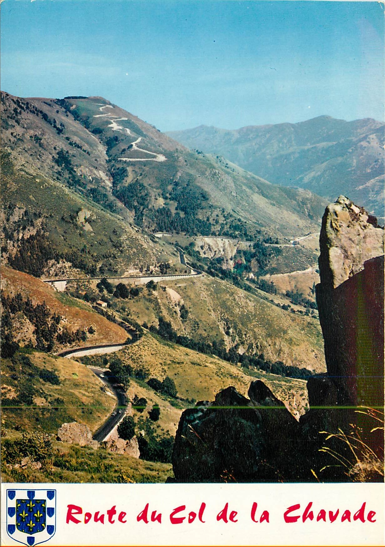 CPM Adeche Pittoresque Route de la cote de Mayres et col de la Chavade
