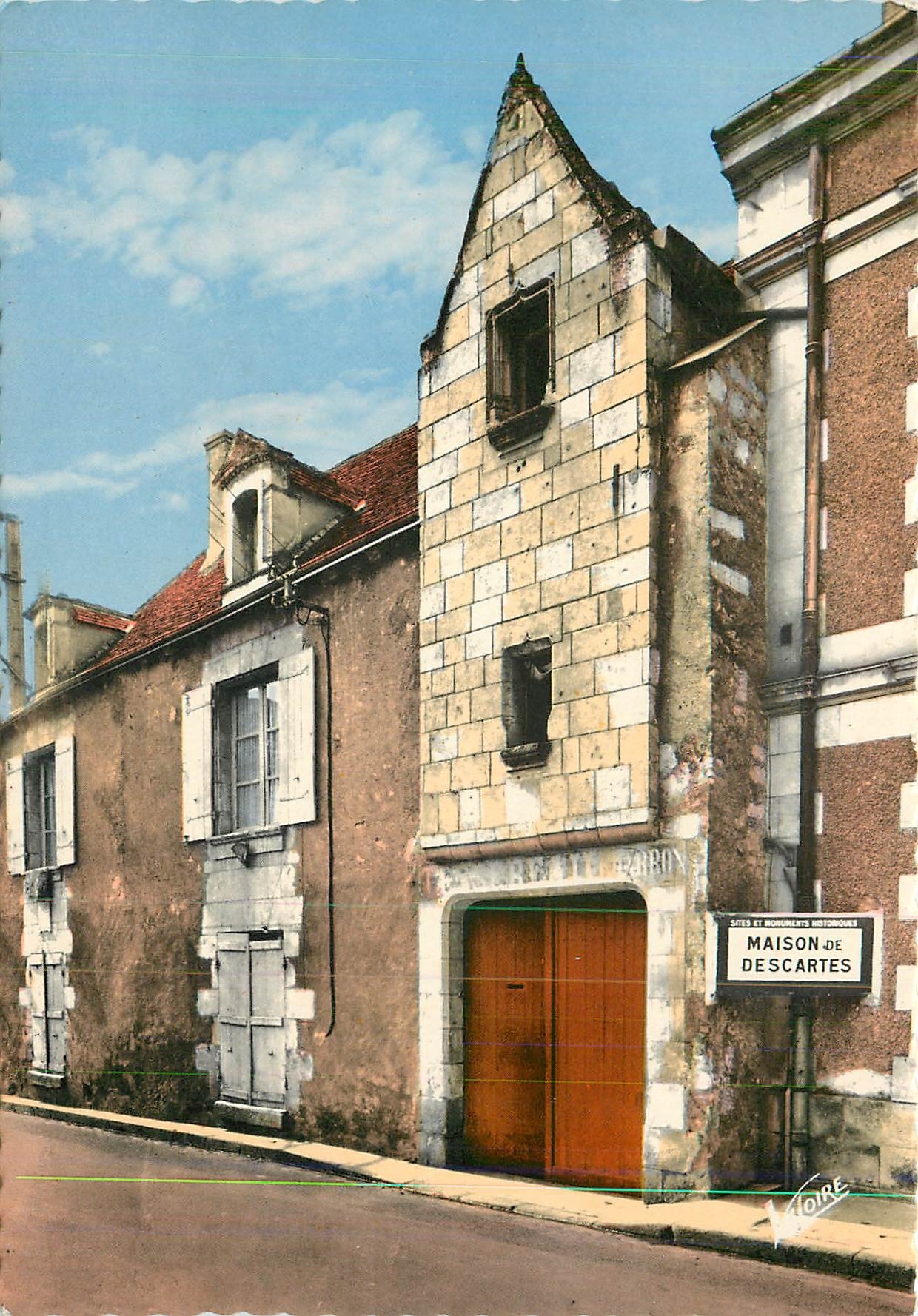 CPM La Vallee de la Creuse Deescartes (Indre et Loire) Maison du philosiphe Rene Descartes (1596 165