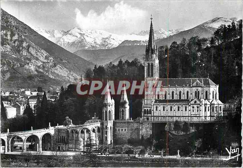 Église Notre-Dame de Lourdes — vue panoramique — éditeur Yan