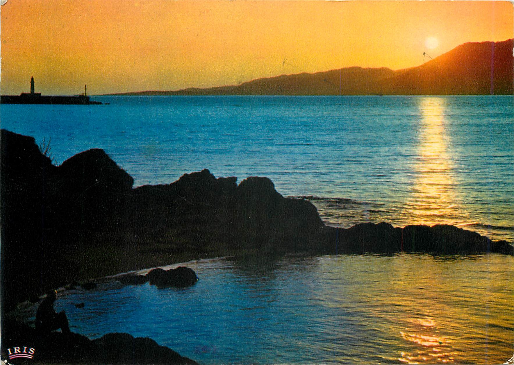 Coucher de soleil sur le golfe de Valinco — Propriano — Éditions 'La Dépêche' n°20.249.50