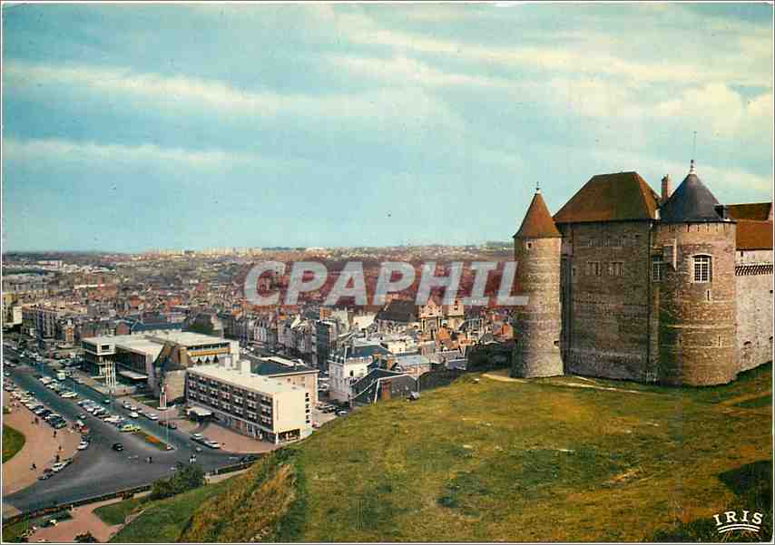 CPM Vue generale et le chateau Normande Dieppe