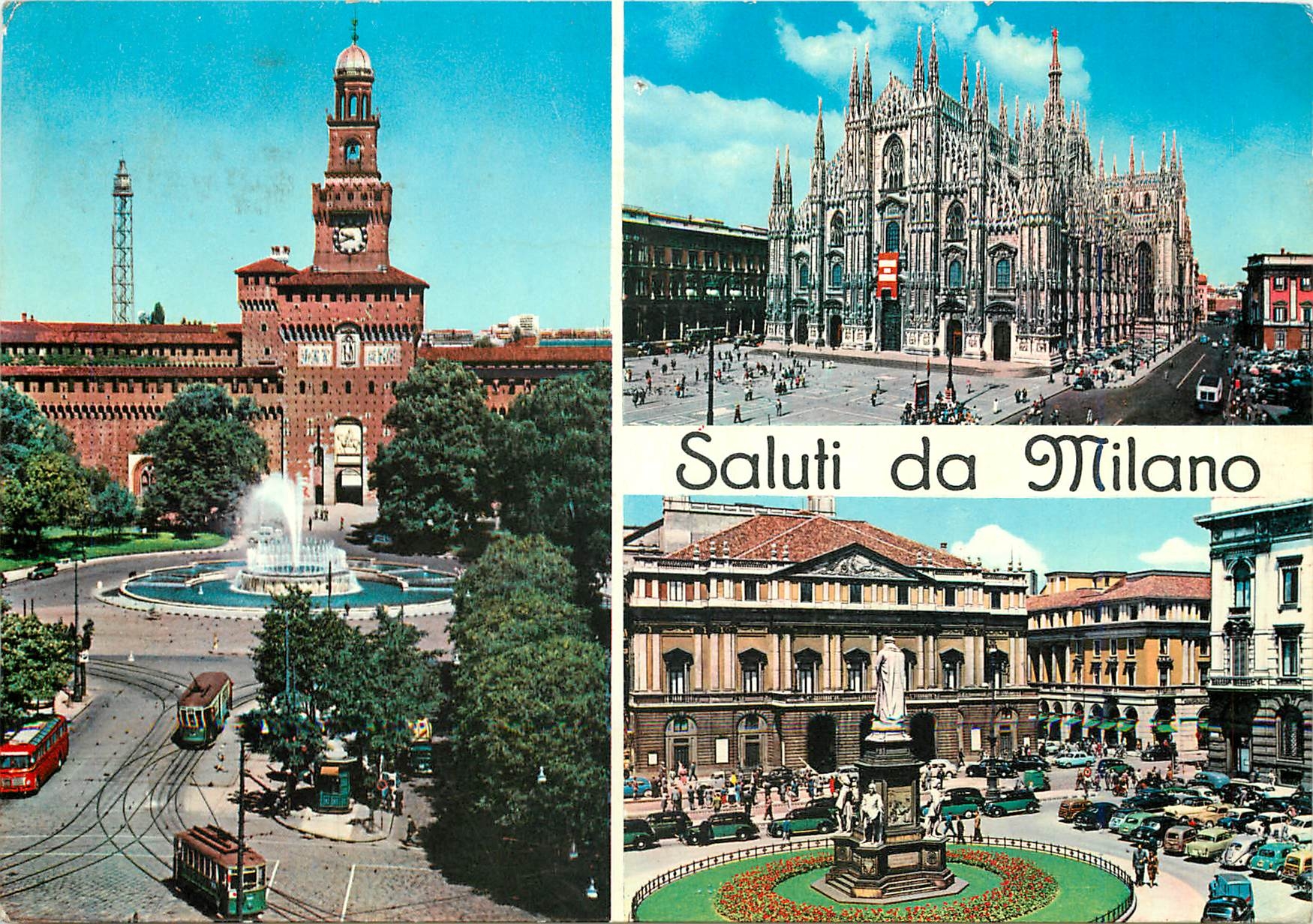 CPM Saluti da Milano
