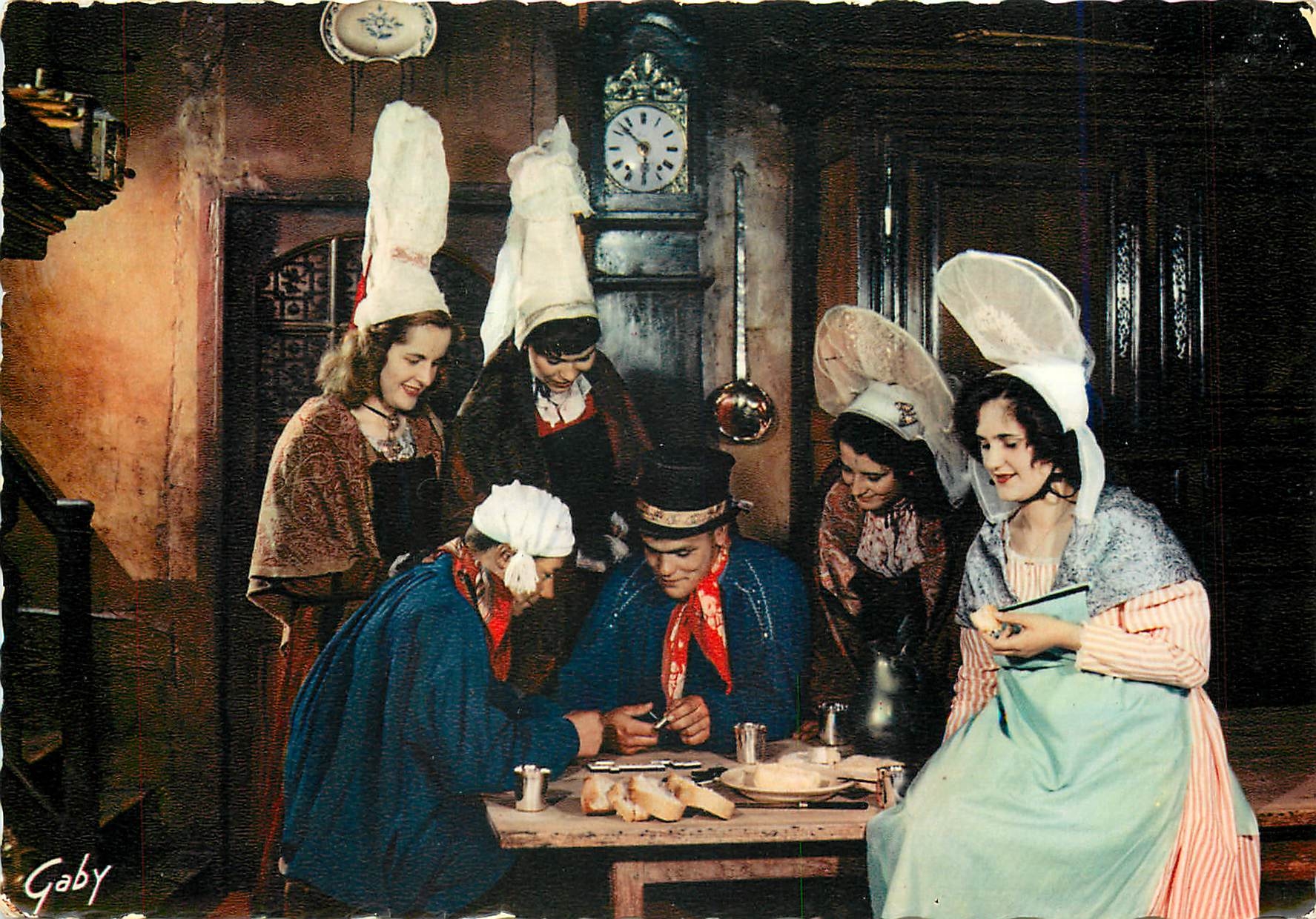 Folklore de France — Les joueurs de dominos — Gaby