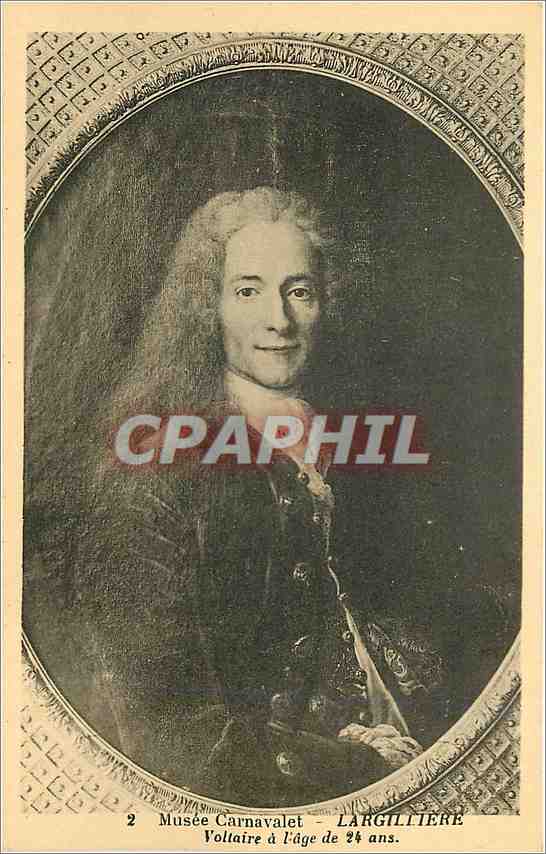 CPA Musee Carnavalet Largilltere Voltaire a l'age de 24 ans