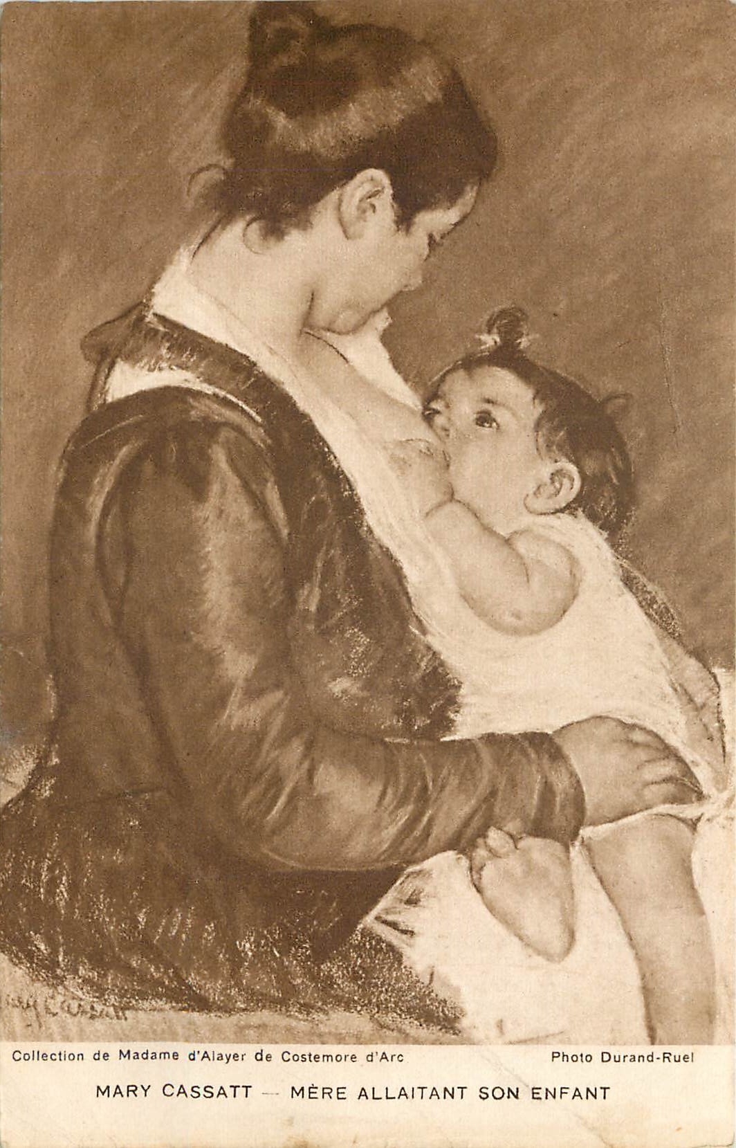CPA Mary Cassat Mere allaitant son enfant