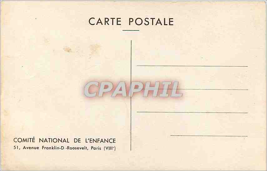 CPA Mary Cassat Mere allaitant son enfant — Verso