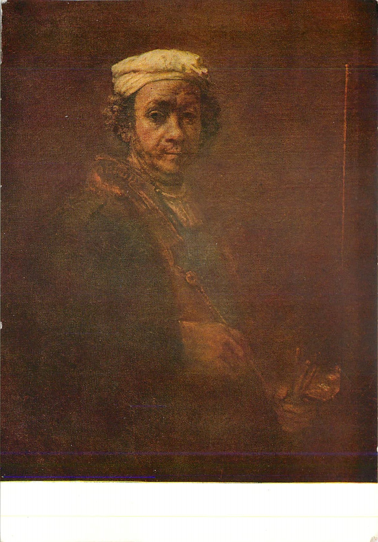 CPM Rembrandt Harmensz Van Ryn Portrait de Rembrandt age devant un chevalet