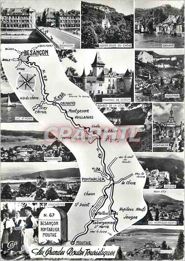 Die Großen Touristischen Routen — Besançon bis Mouthe — Nr. 67