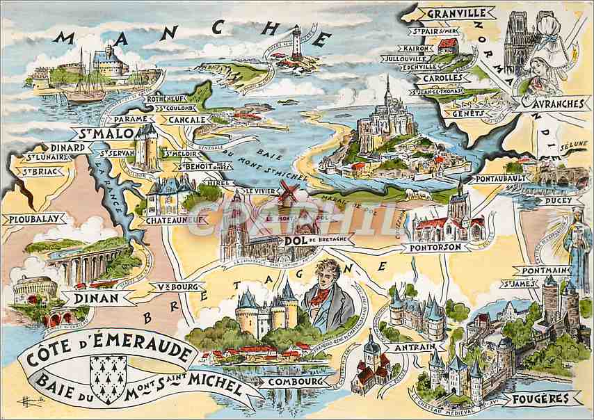 Côte d'Émeraude et Baie du Mont Saint-Michel — Bretagne — Éditions Gaby, Nantes