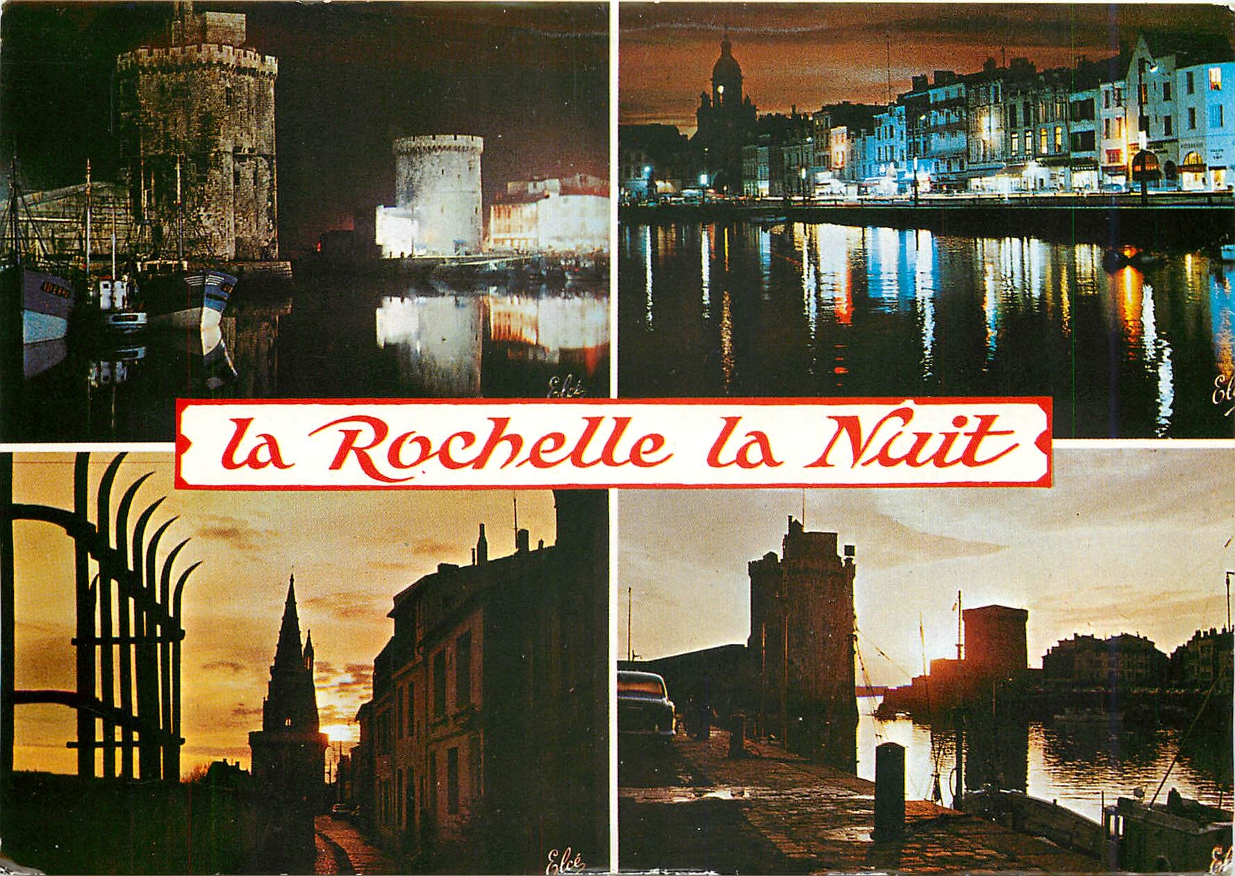 CPM La rochelle la nuit
