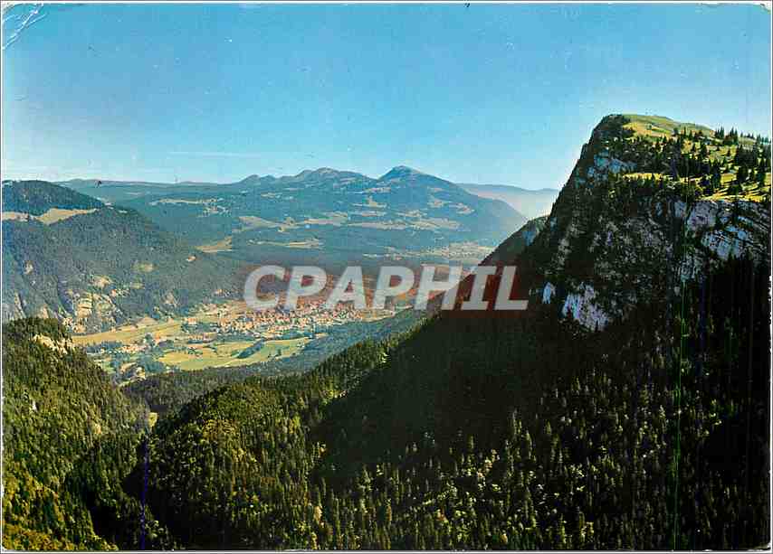 CPM Vallorbe et la Dent de Vaulion Vue aerienne