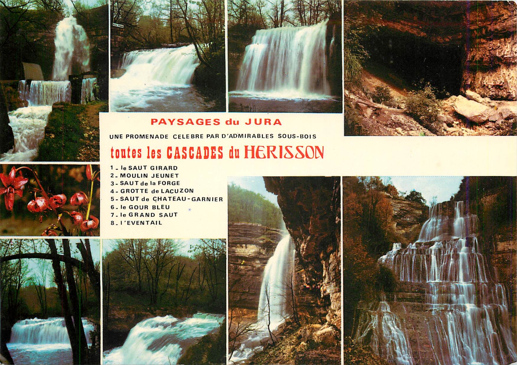 Les Cascades du Hérisson — Paysages du Jura — Éditions SPADÈM