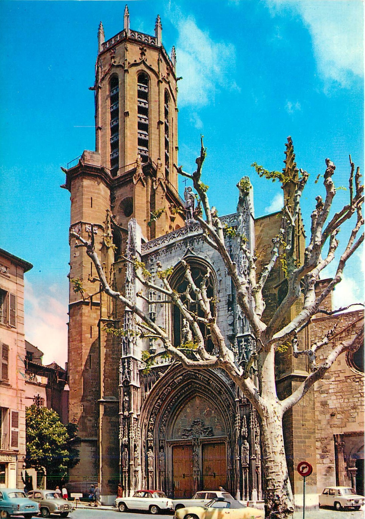 Aix-en-Provence — Cathédrale Saint-Sauveur — façade et clocher — éditeur : Diffusion et Imprimerie Marcelle