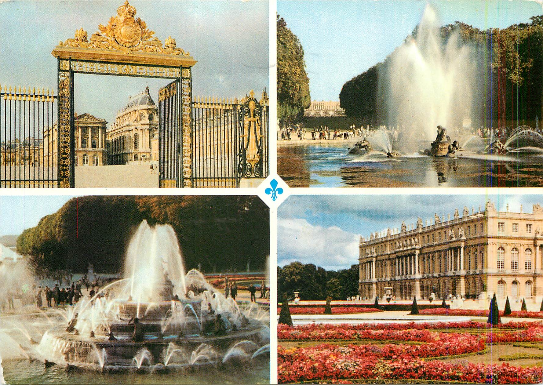 CPM Versailles La Grille d'Honneur Bassin d'Apollon