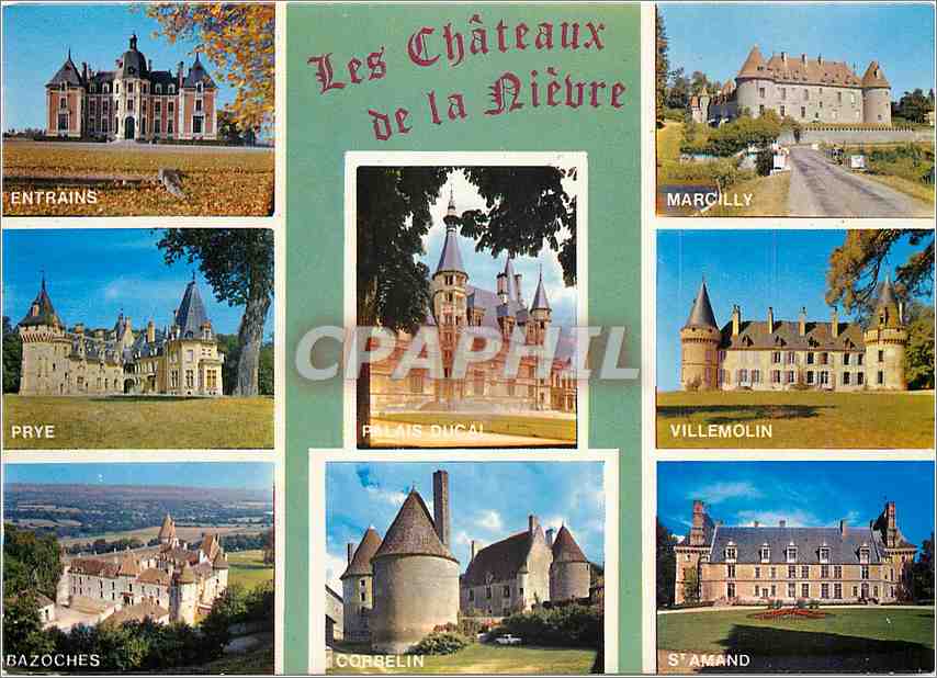 Les Châteaux de la Nièvre — Éditions Nivernaises, n°13.394